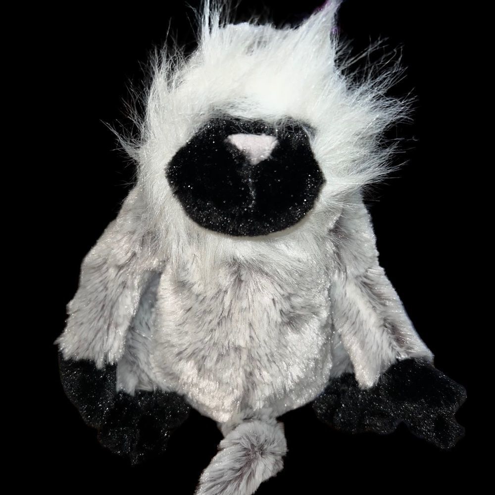 Ganz Webkinz Grey Langur plush animal in grey, white, silver and black‎